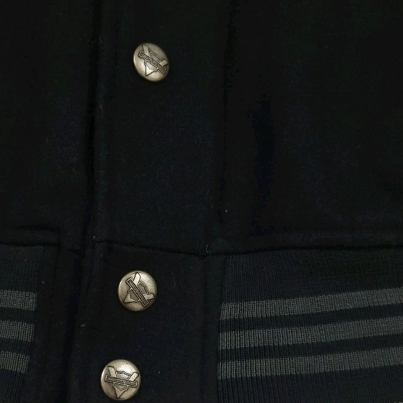Harley-Davidson Black Varsity Jacket with Patches Large - Picture 5 of 7